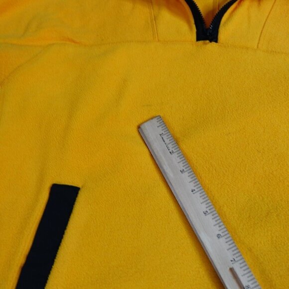 REI x Afro Jacket XL Yellow 1/4 Zip Kangaroo Pockets - Picture 5 of 13